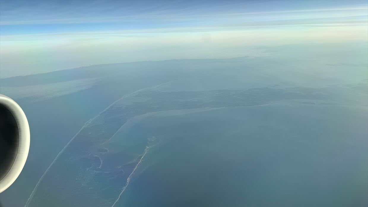 【フライトの様子】AT200 カサブランカ～ニューヨーク 14Mar25 B787-900 リバースヘリンボーン型ビジネスクラス