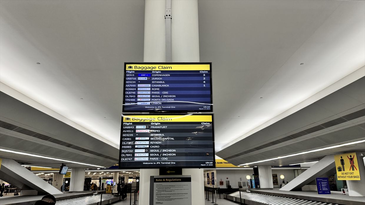 【フライトの様子】AT200 カサブランカ～ニューヨーク 14Mar25 B787-900 リバースヘリンボーン型ビジネスクラス