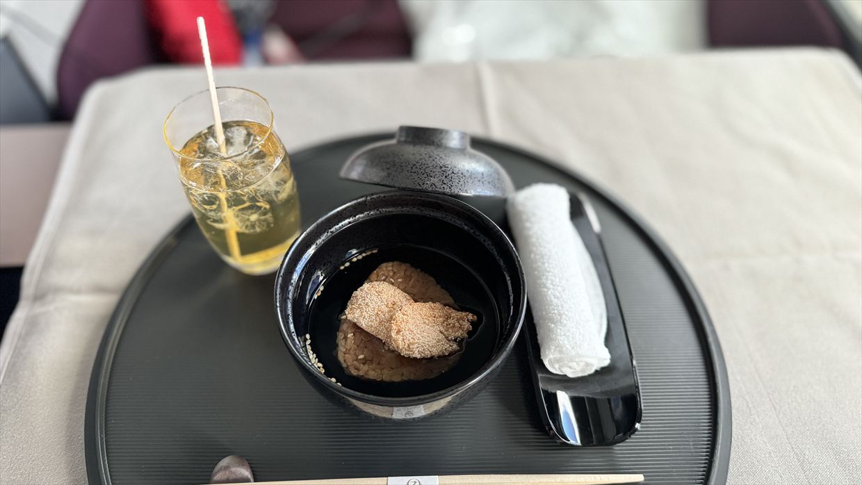 【機内食レポ】JAL5便 ニューヨーク～羽田 ファーストクラス アラカルト2 25年03月