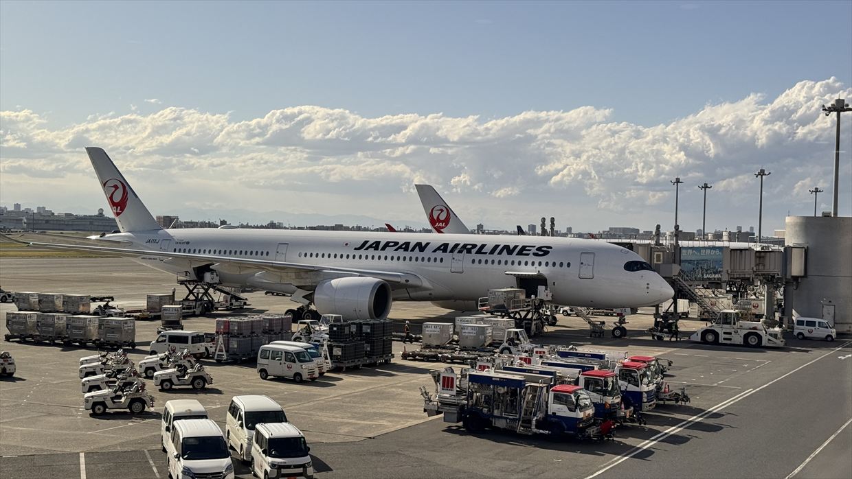 【フライトの様子】JAL921 羽田～那覇 Apr25 A350-900型機 ファーストクラス