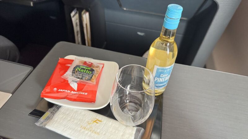 【機内食レポ】羽田～那覇 JAL921便 ファーストクラス　夕食 25年04月15日