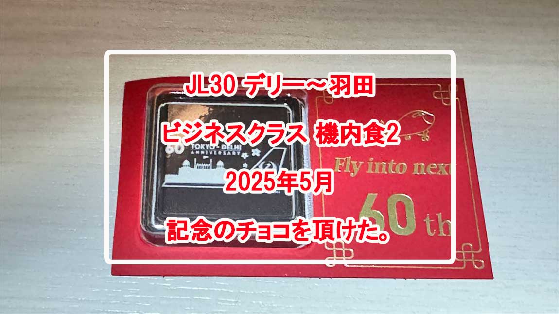 【機内食レポ】デリー～羽田 JAL30便 ビジネスクラス 到着前のお食事 25年05月