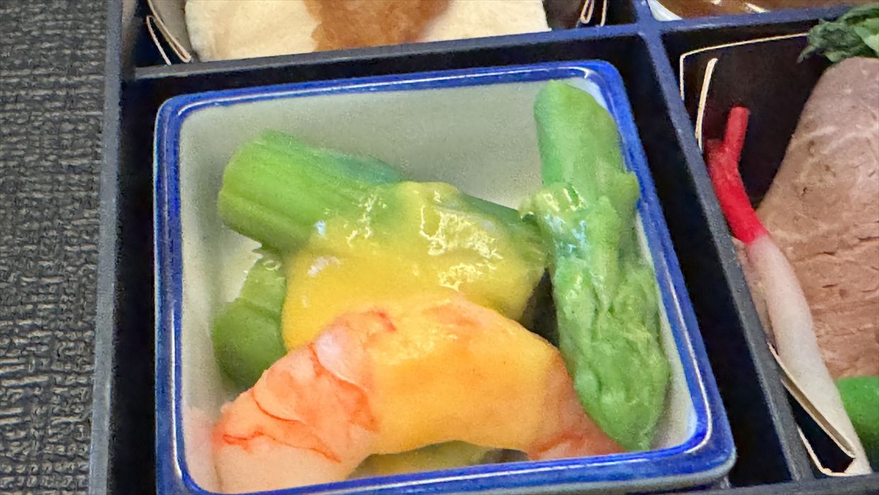 【機内食レポ】デリー~羽田 JAL30便 ビジネスクラス メインのお食事 25年05月