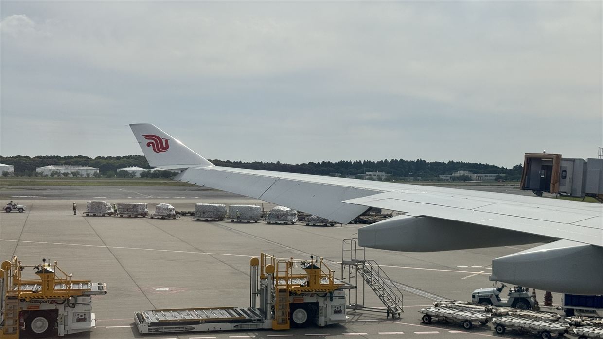 【フライトの様子】CA930 成田～上海浦東 Jun25 A330-300型機 エコノミークラス