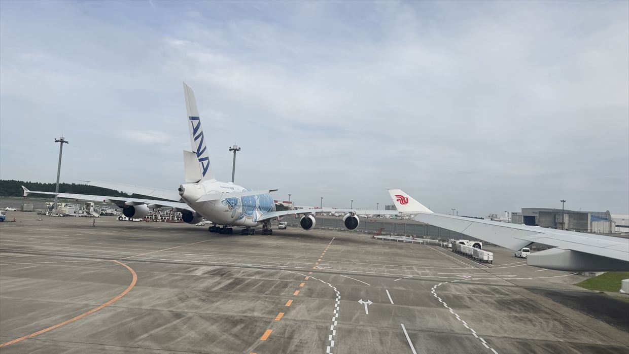 【フライトの様子】CA930 成田～上海浦東 Jun25 A330-300型機 エコノミークラス