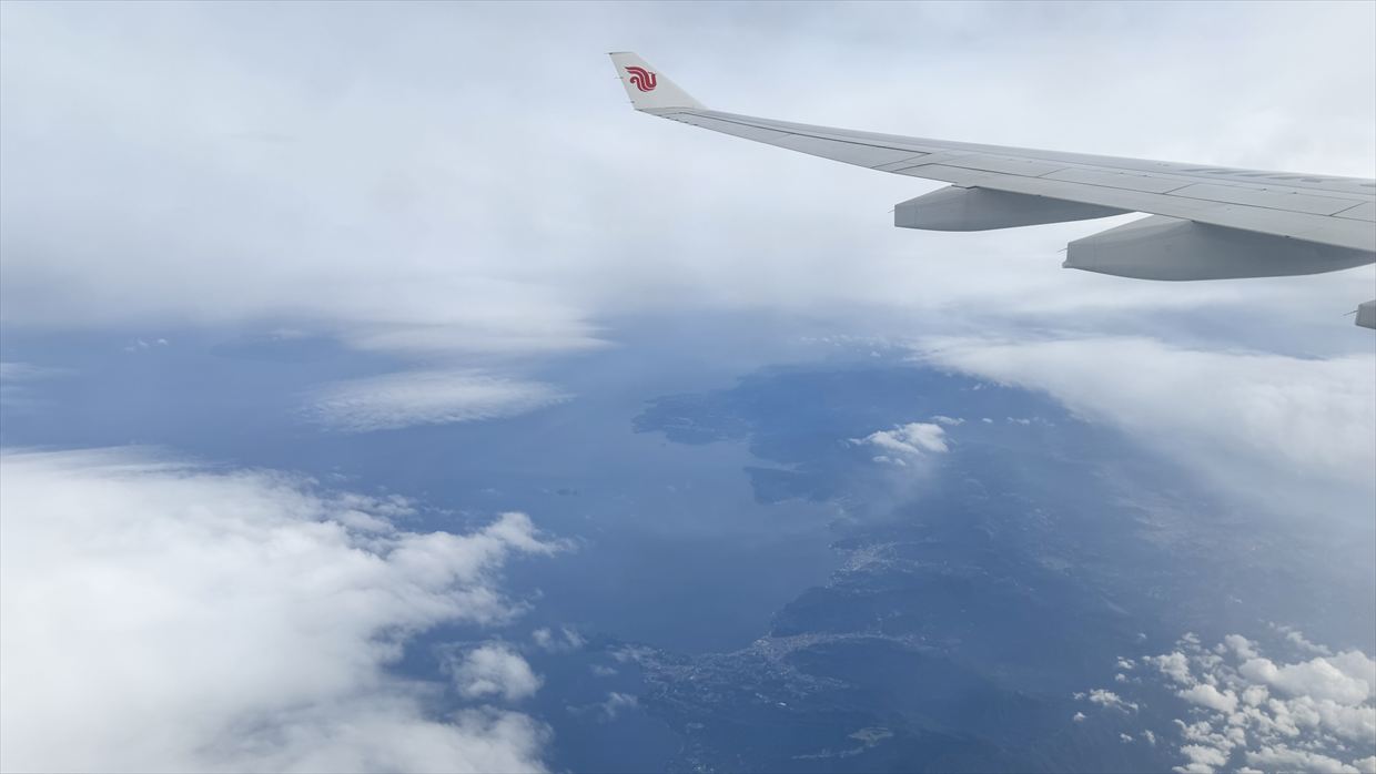 【フライトの様子】CA930 成田～上海浦東 Jun25 A330-300型機 エコノミークラス