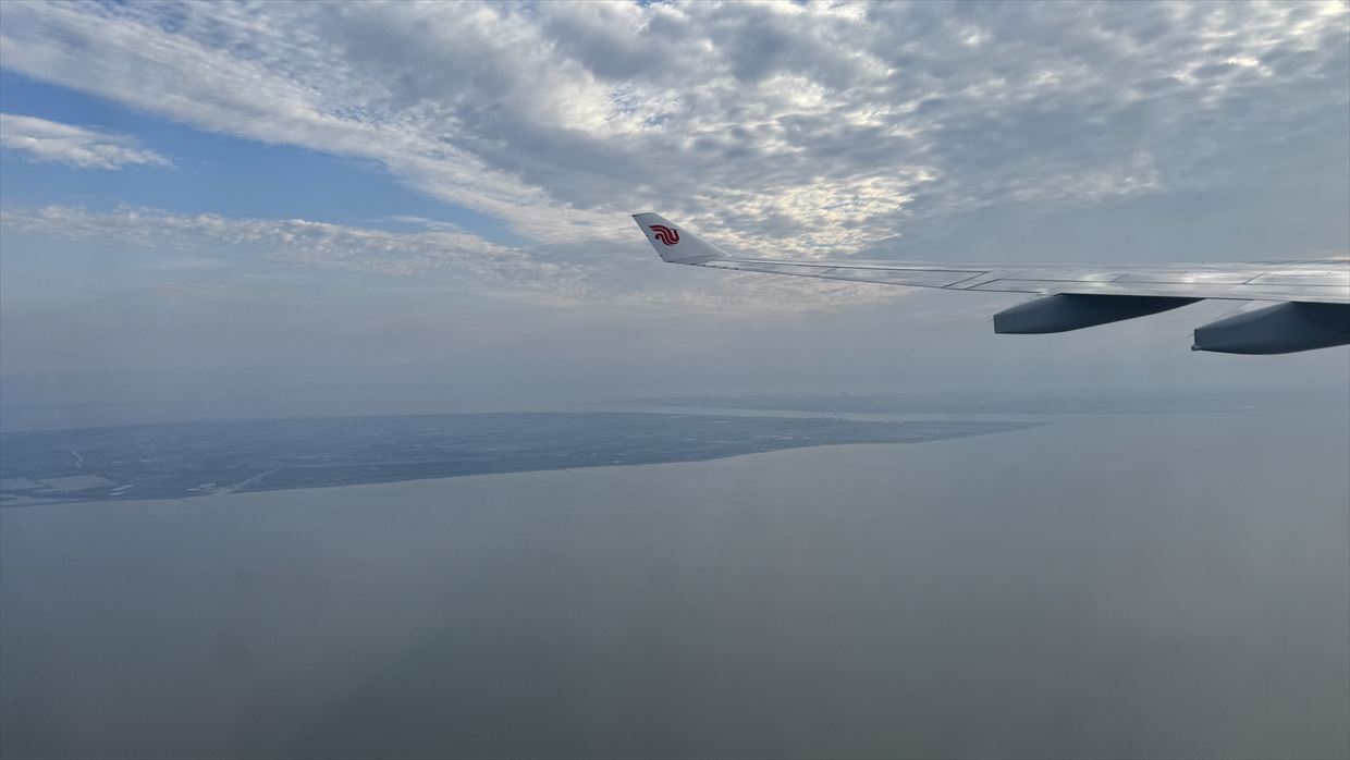 【フライトの様子】CA930 成田～上海浦東 Jun25 A330-300型機 エコノミークラス