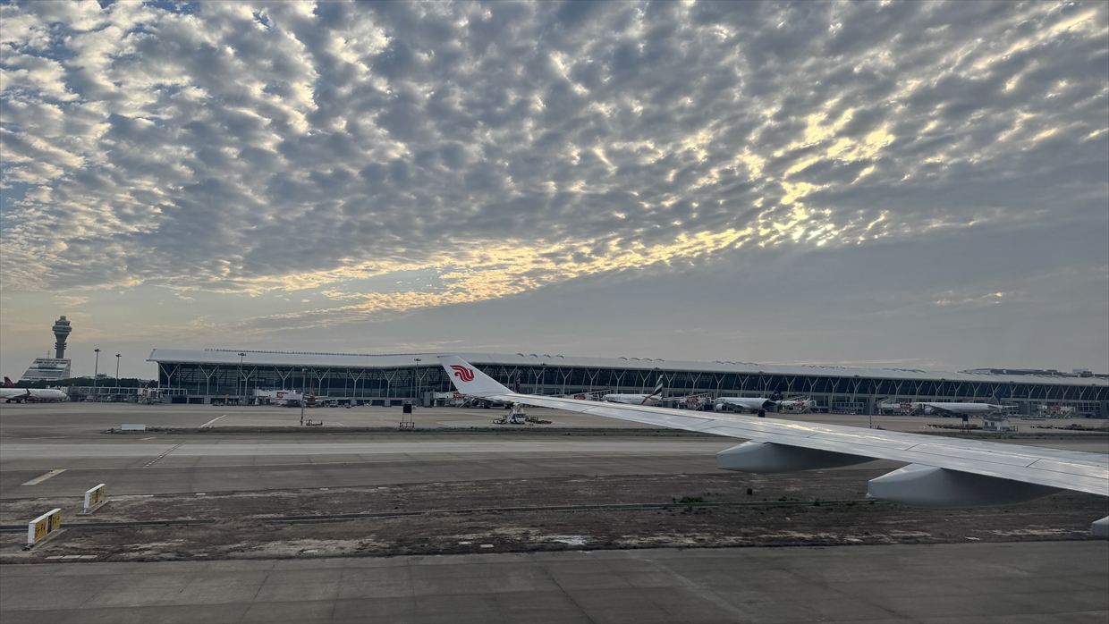 【フライトの様子】CA930 成田～上海浦東 Jun25 A330-300型機 エコノミークラス