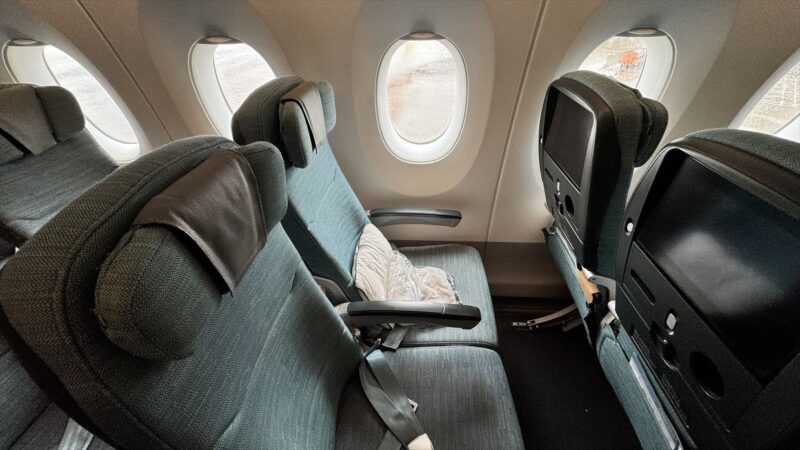 【フライトの様子】CA319 上海浦東～香港 Jun25 A350-900型機 エコノミークラス