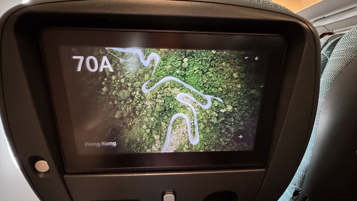 【フライトの様子】CA319 上海浦東～香港 Jun25 A350-900型機 エコノミークラス