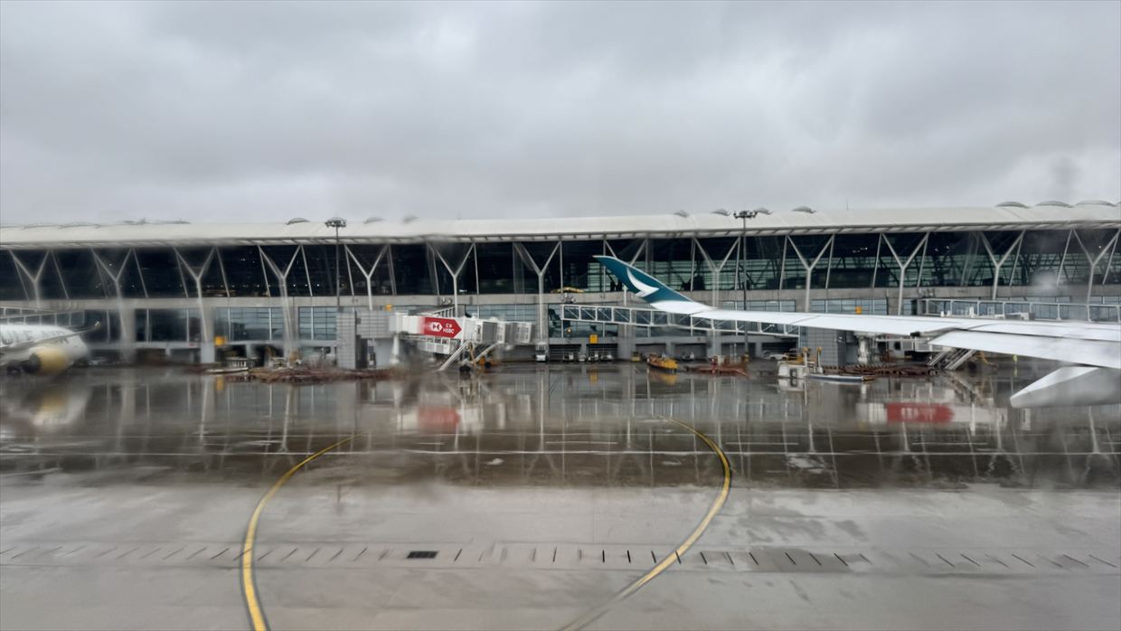 【フライトの様子】CA319 上海浦東～香港 Jun25 A350-900型機 エコノミークラス