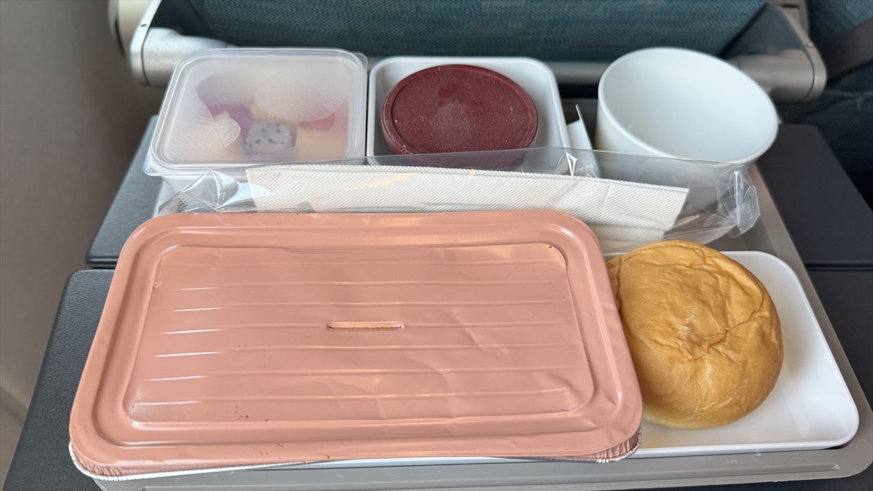 【機内食レポ】上海～香港 CX319便 エコノミークラス 25年06月