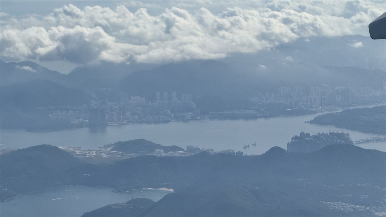 【フライトの様子】CA319 上海浦東～香港 Jun25 A350-900型機 エコノミークラス