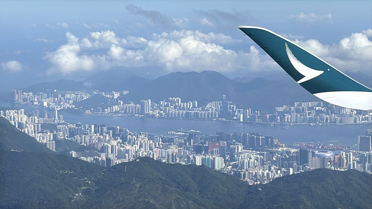 【フライトの様子】CA319 上海浦東～香港 Jun25 A350-900型機 エコノミークラス