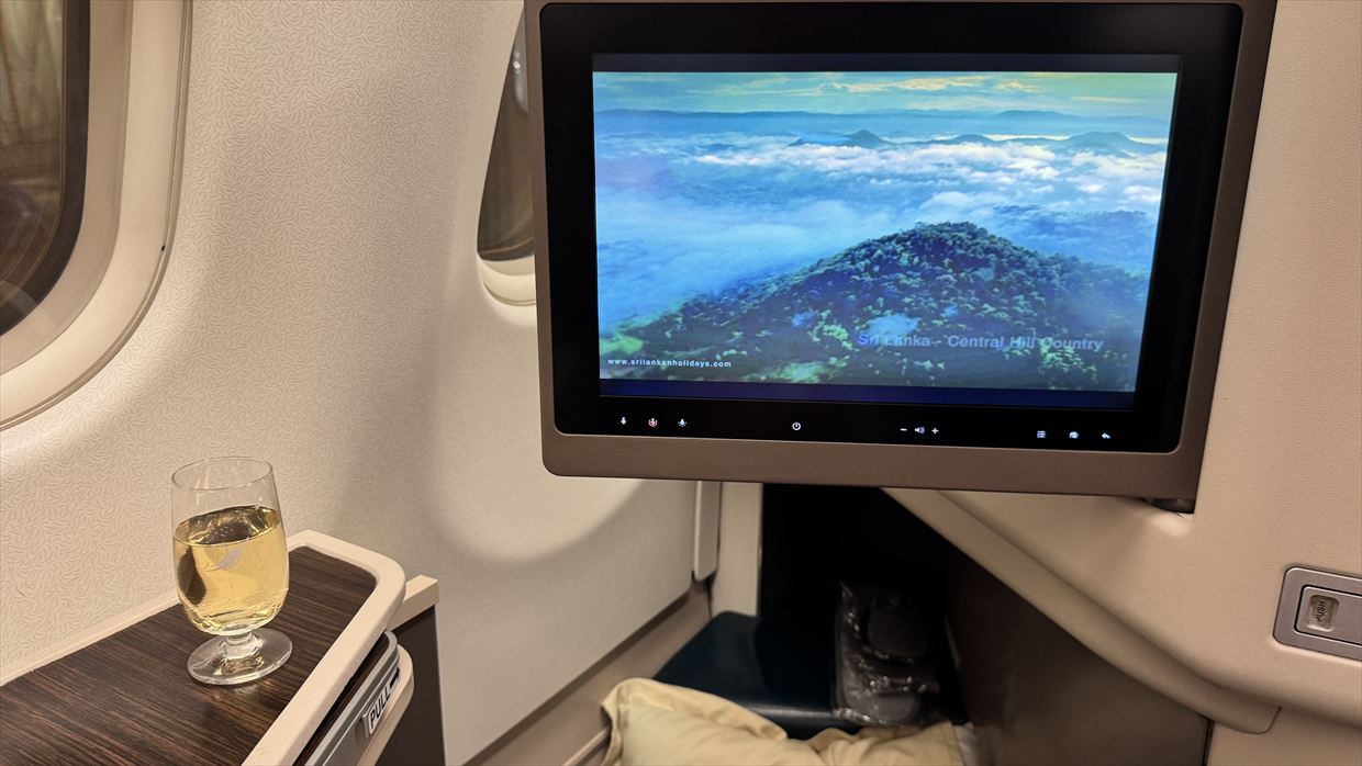 【フライトの様子】UL553 コロンボ～フランクフルト Jul25 A330-300型機 ビジネスクラス