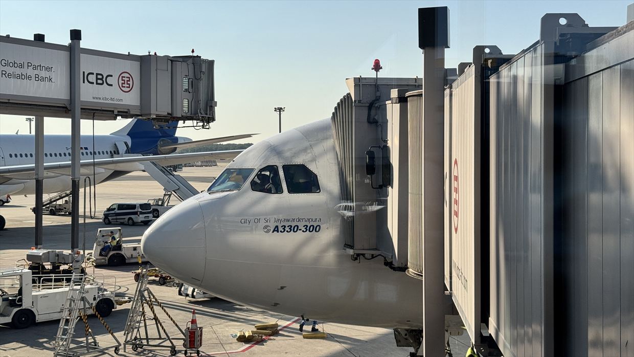 【フライトの様子】UL553 コロンボ～フランクフルト Jul25 A330-300型機 ビジネスクラス