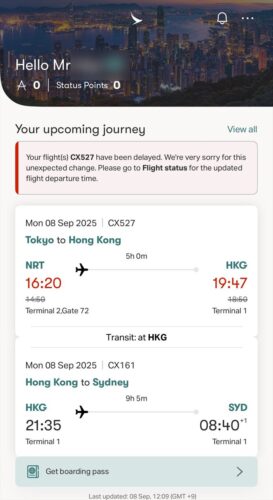 【ラウンジレポ】成田空港 キャセイパシフィックラウンジ 25年9月