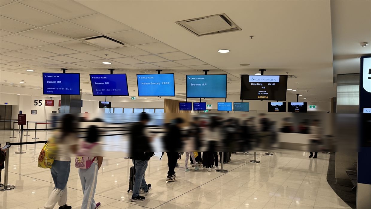 【フライトの様子】ARIA SUITE ビジネスクラス CX162 シドニー～香港 Sep25