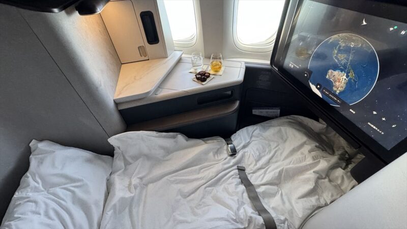 【フライトの様子】ARIA SUITE ビジネスクラス CX162 シドニー～香港 Sep25