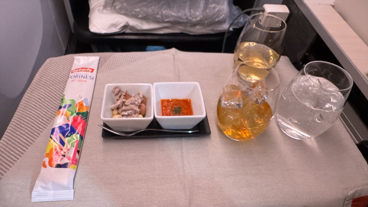 【機内食レポ】JL51 羽田～シドニー ビジネスクラス 25年11月 離陸後のメイン