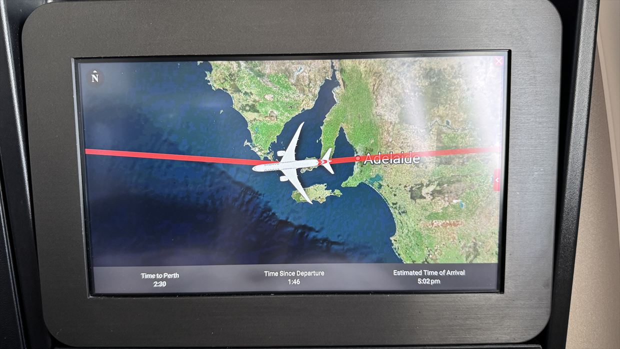 【フライトの様子】QF33 シドニー~パース Nov25 B787-900 ビジネスクラス